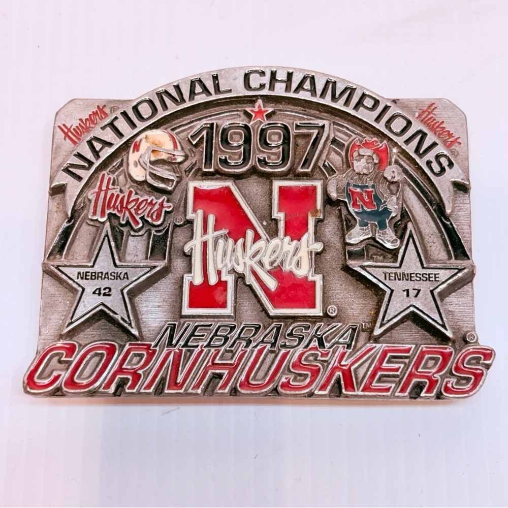 📣ANY 3 @ $33 - $6.99 ship📣 Vintage Nebraska Cornhuskers 1997 National Champions
